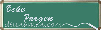 Beke Pargen Visitenkarte
